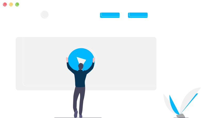 ilustração desenvolvimento de sites