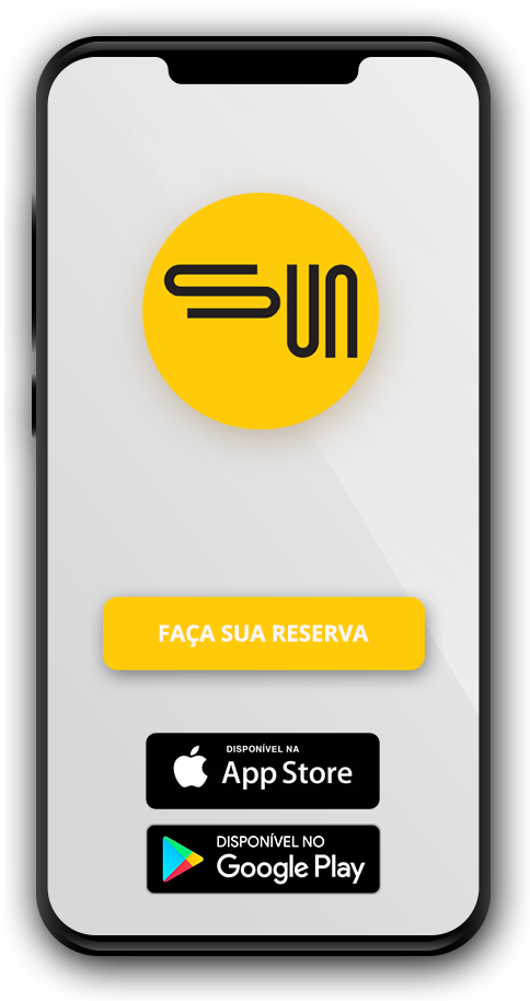 smart phone com o aplicativo da sun smart hotel